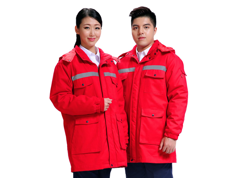 http://www.tangcc.cn 紅色工作服沖鋒衣展示